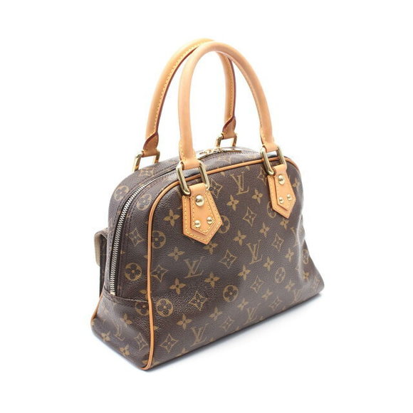 Louis Vuitton Handbag Brown Monogram Leather Manhattan - Picture 1 of 7